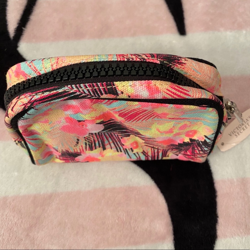 VS Pink Tropical Mini Makeup Bag Cosmetic Case - Picture 3 of 4